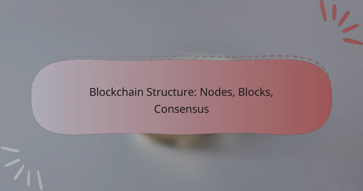 Blockchain Structure: Nodes, Blocks, Consensus