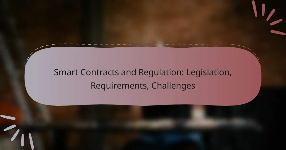 Smart Contracts and Regulation: Legislation, Requirements, Challenges